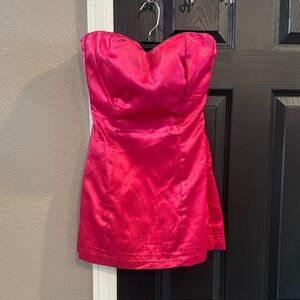 Source Unknown Pink Strapless Bodycon Dress
